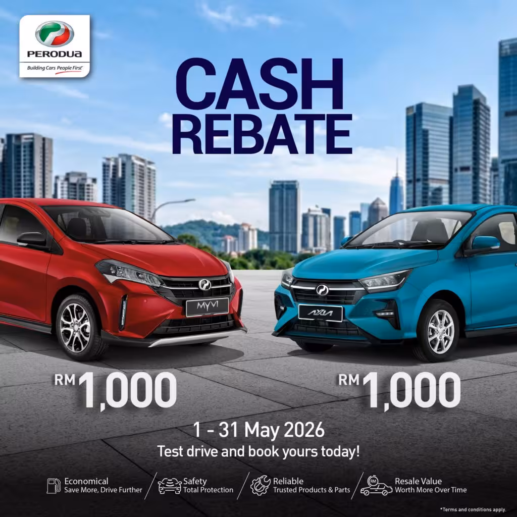 Promosi Perodua Mei 2026 - Myvi - Axia