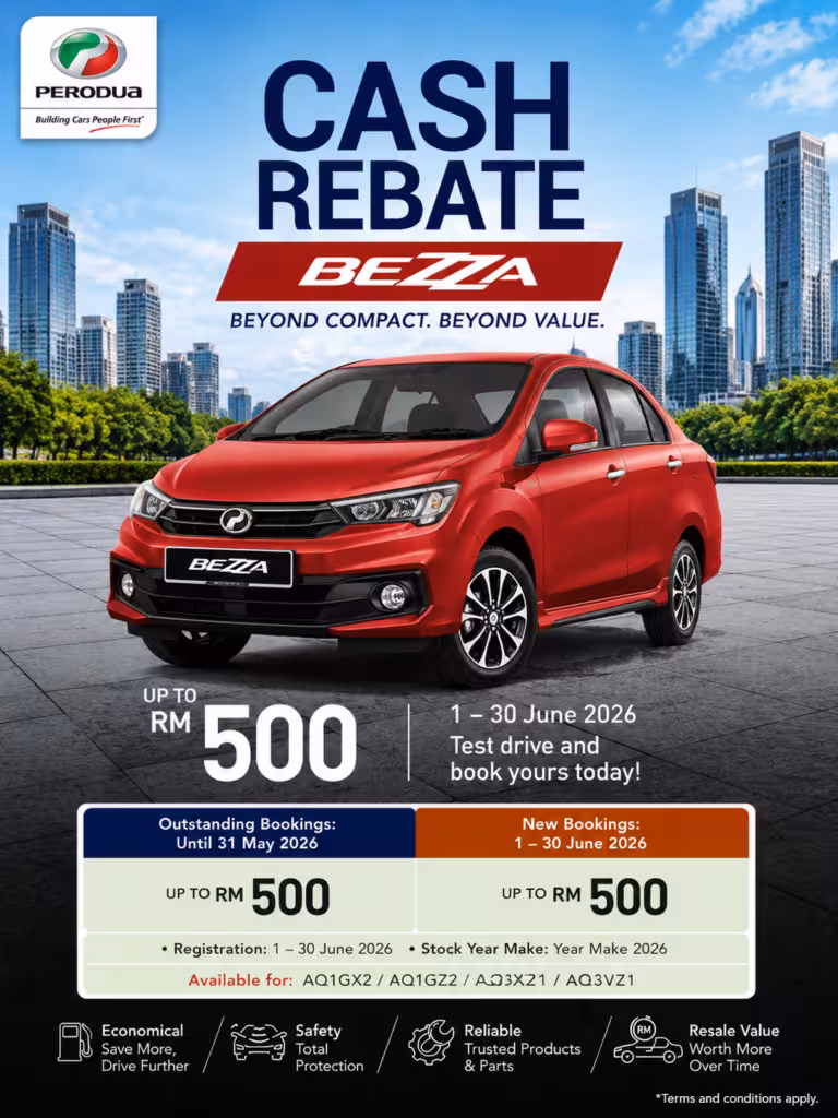 Poster promosi Perodua bezza